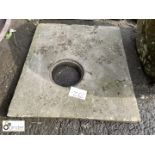 Original Yorkshire stone Drain Gully, approx 28in x 25in