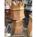 Original terracotta salt glazed Chimney Pot, approx. 39in high