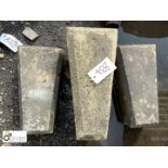 3 Yorkshire stone Keystones, approx. 16in high