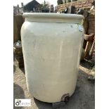 Large stoneware Brine Barrel. Makers mark “Pickups of Horwich”, approx. 52in high x 40in diameter