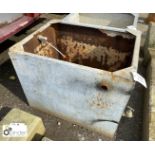 Original cast iron Water Tank / Planter, approx. 24in high X 30in wide