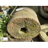 Original Yorkshires stone Mill Wheel, approx. 21in diameter