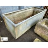 Original galvanised Water Trough / Planter, approx. 16in high x 19in wide x 48in long