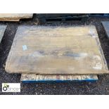 Original Yorkshire stone Tabletop, approx. 41in x 65in (please note this lot is located at Berry