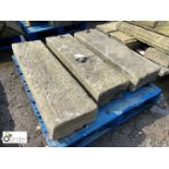 Pallet of 3 Yorkshire stone Doorsteps