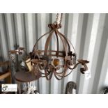 Wrought iron globe decorative Candelabra, approx. 26in high