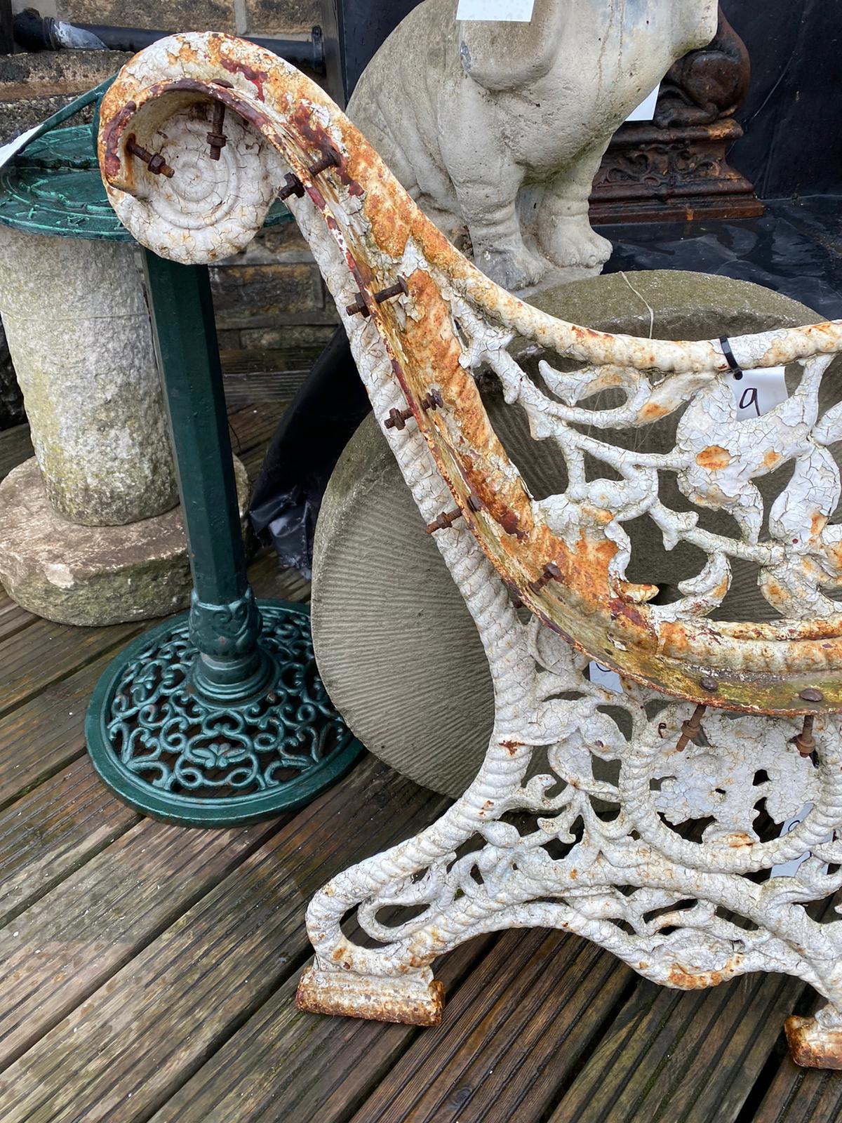 Pair of Victorian Rope and Floral Decorative Bench Ends. - Image 16 of 25