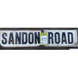 Ceramic Street Name “Sandon Road”