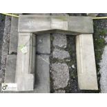 3-piece Yorkshire stone Fire Surround, approx. 40in high x 41in wide