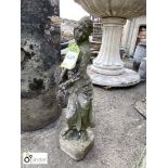 Reconstituted stone Classical Figure of lady water carrier, approx. 27in high