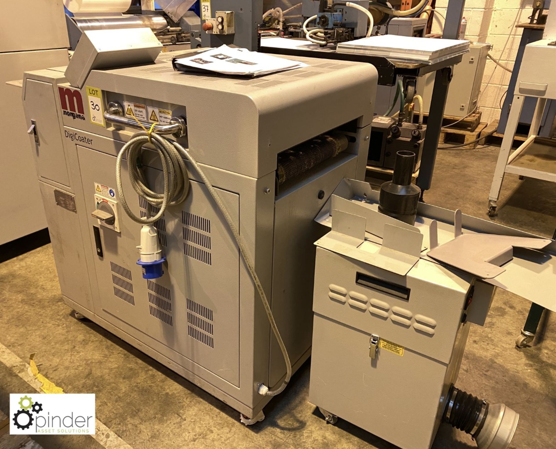 Morgana Digicoater MG131R UV Coater, 230volts, serial number CJM0051