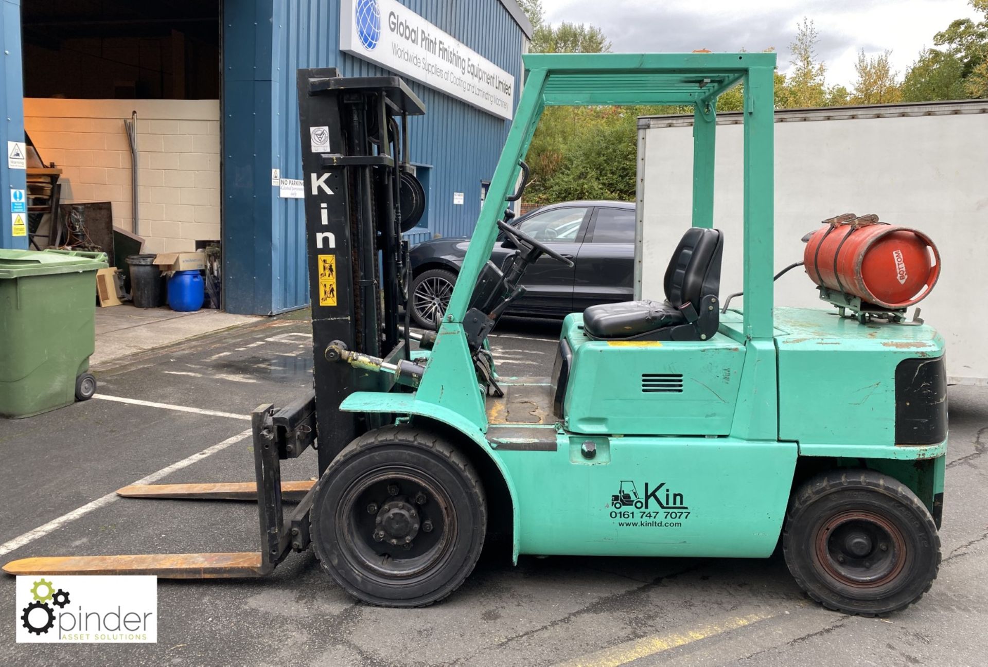 Mitsubishi FG-30 LPG Forklift Truck, 3000kg capacity, 4300mm lift height, triplex container spec - Image 7 of 17