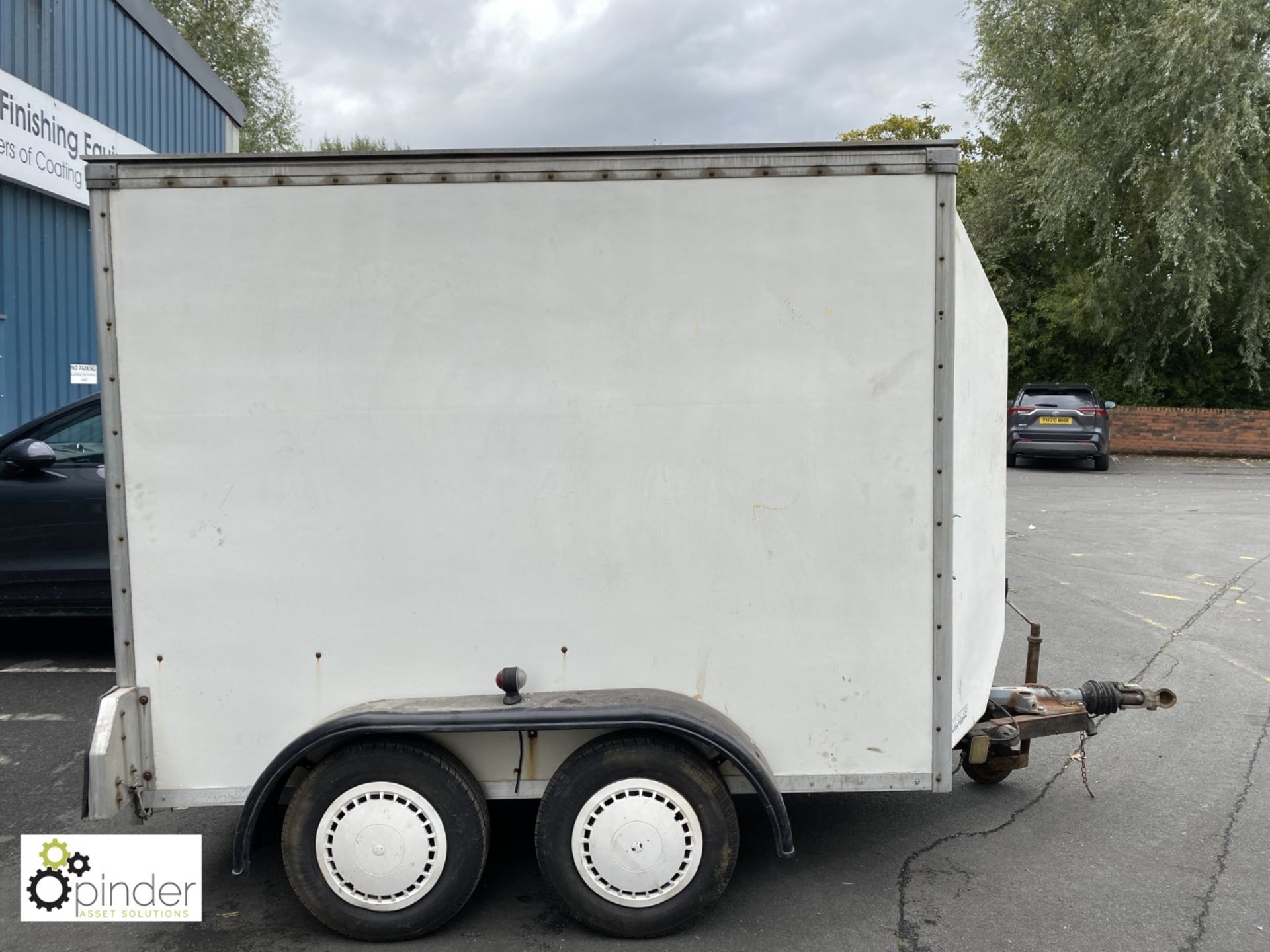 Twin axle Box Trailer, 2450mm long x 1520mm wide x 1930mm high external measurements - Image 3 of 10