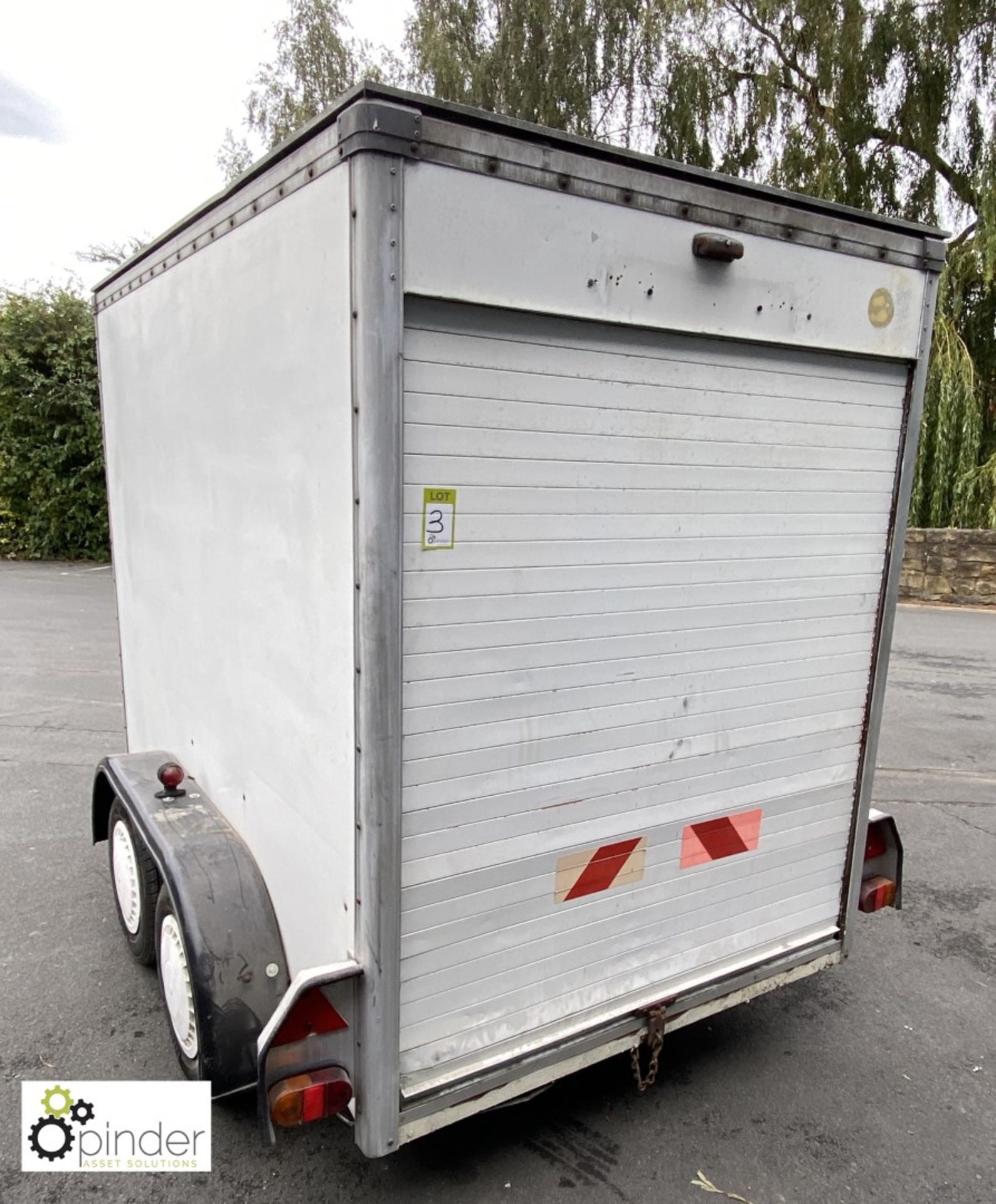 Twin axle Box Trailer, 2450mm long x 1520mm wide x 1930mm high external measurements - Image 6 of 10