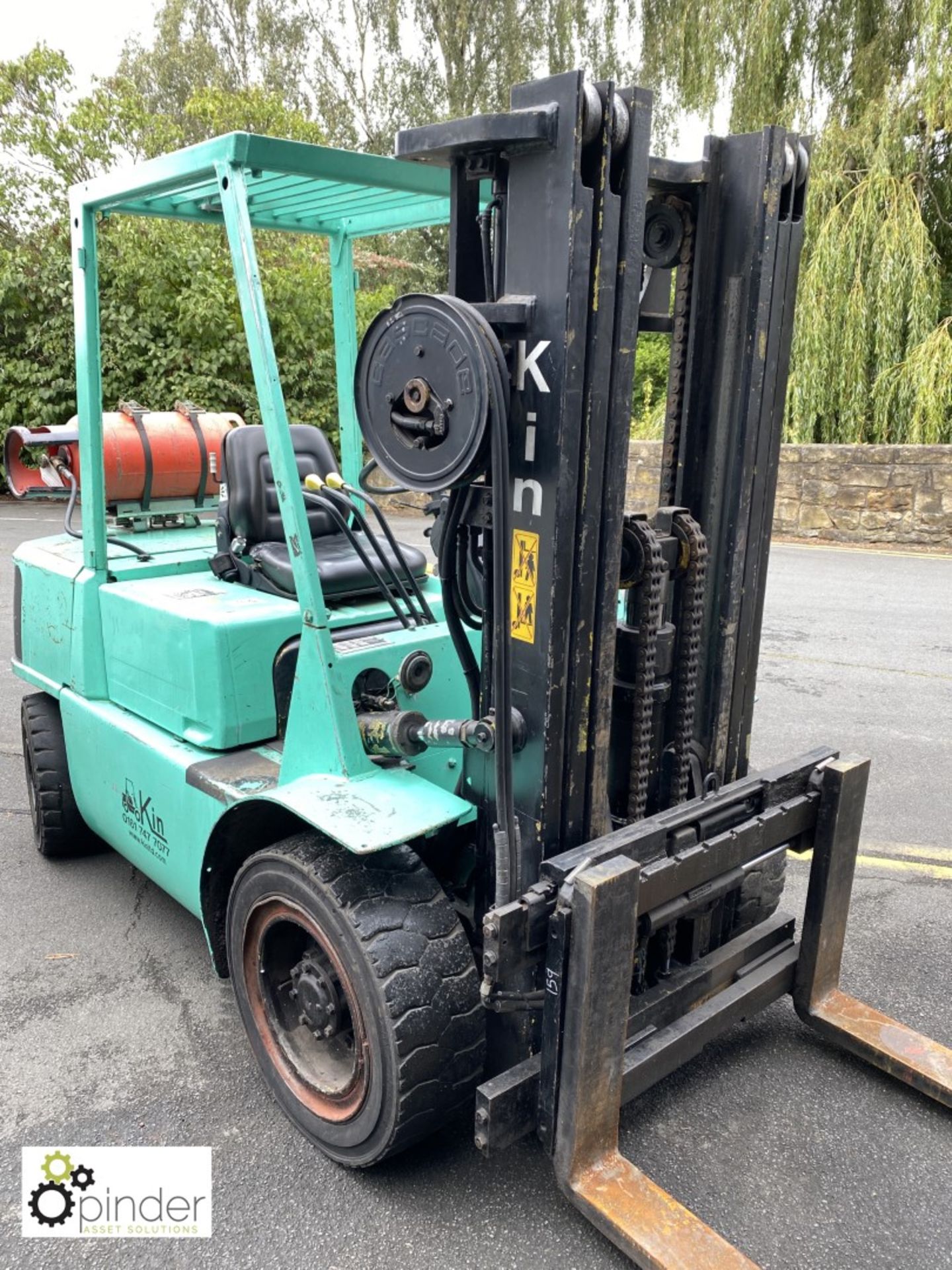 Mitsubishi FG-30 LPG Forklift Truck, 3000kg capacity, 4300mm lift height, triplex container spec - Image 3 of 17