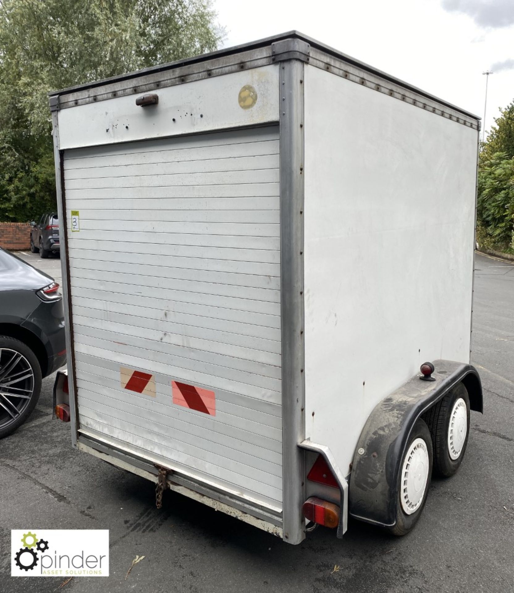 Twin axle Box Trailer, 2450mm long x 1520mm wide x 1930mm high external measurements - Image 4 of 10