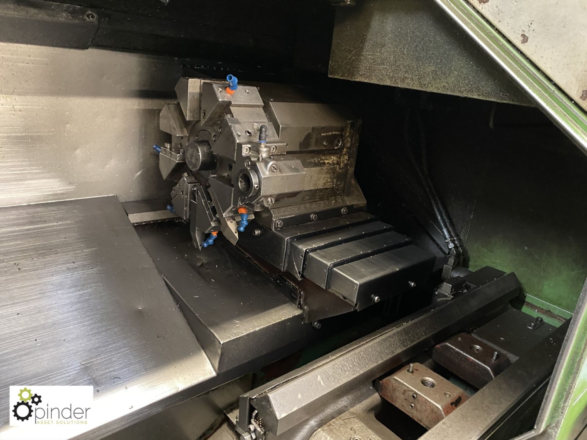 Mazak Quick Turn OI-15-U 15 CNC Lathe, serial number 74933, Mazatrol Cam T-2 Control, no - Image 4 of 11