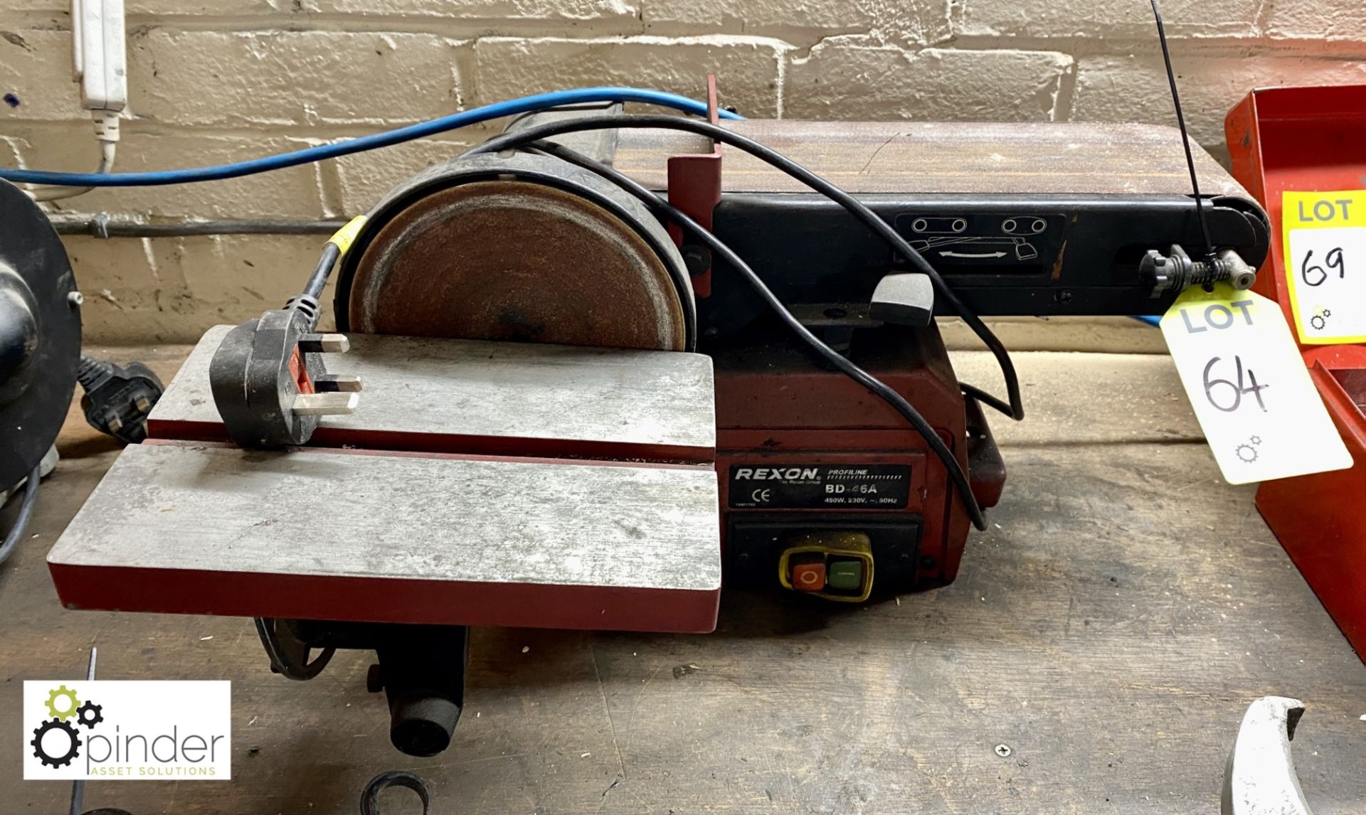 Rexon BD-46A Belt and Disc Sander, 240volts