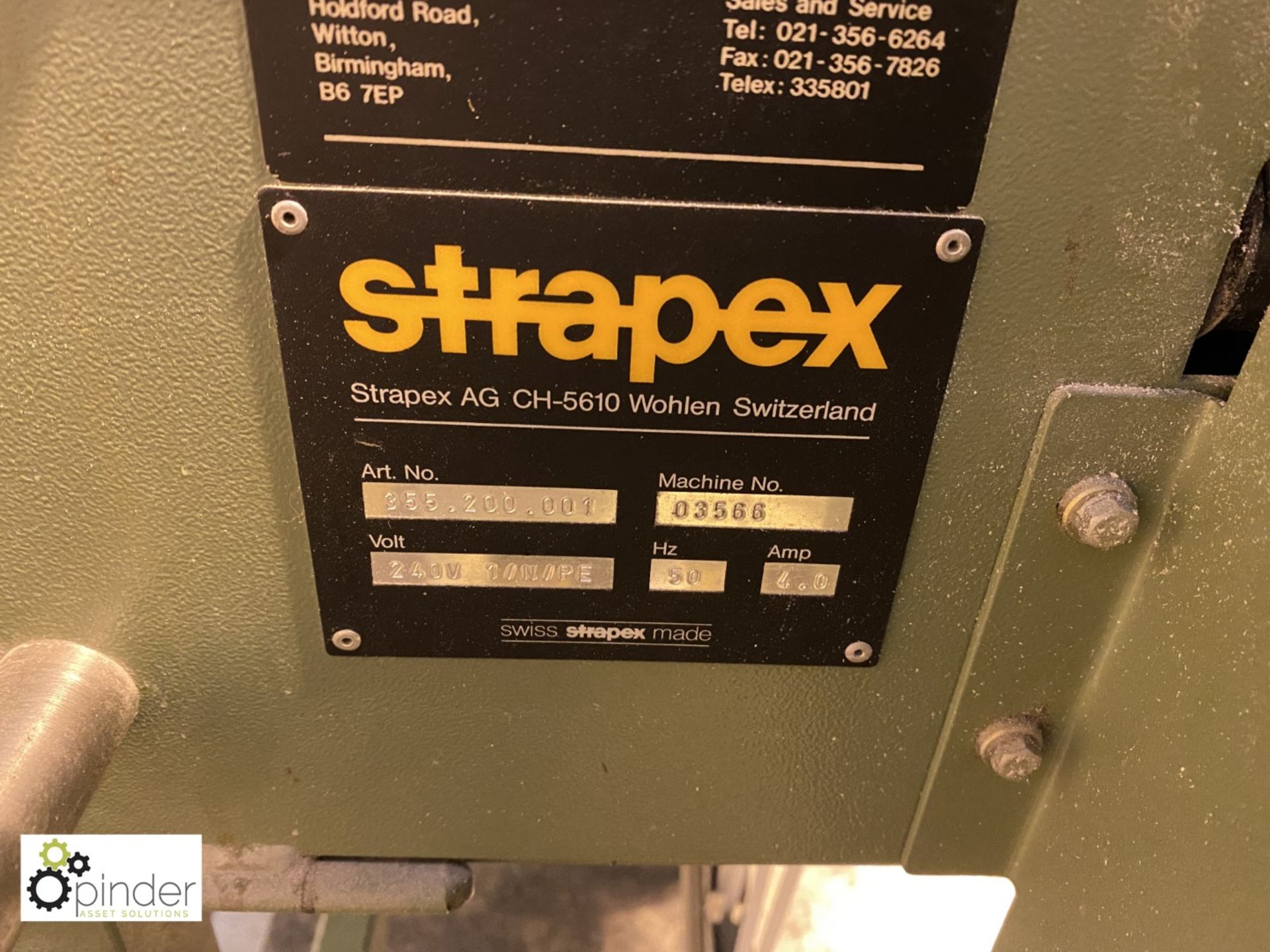 Strapex Solomax-HS Strapping Machine, 240volts - Image 4 of 7