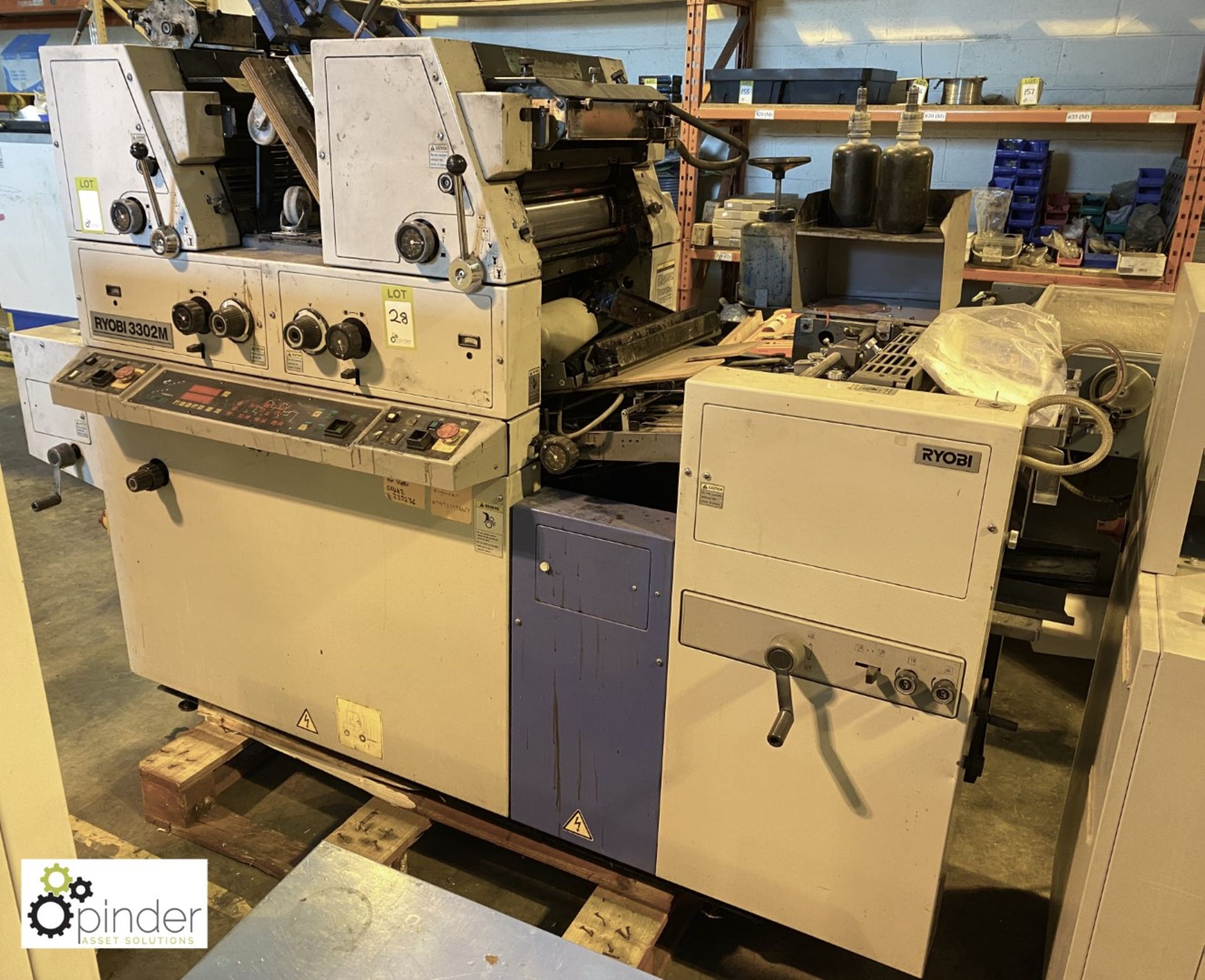 Ryobi 3302M 2-colour Offset Press, 240volts, serial number 8161 - Image 2 of 7