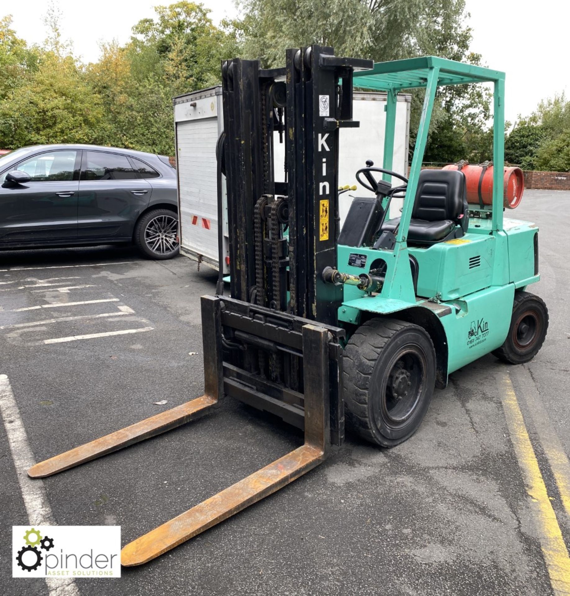 Mitsubishi FG-30 LPG Forklift Truck, 3000kg capacity, 4300mm lift height, triplex container spec - Image 9 of 17