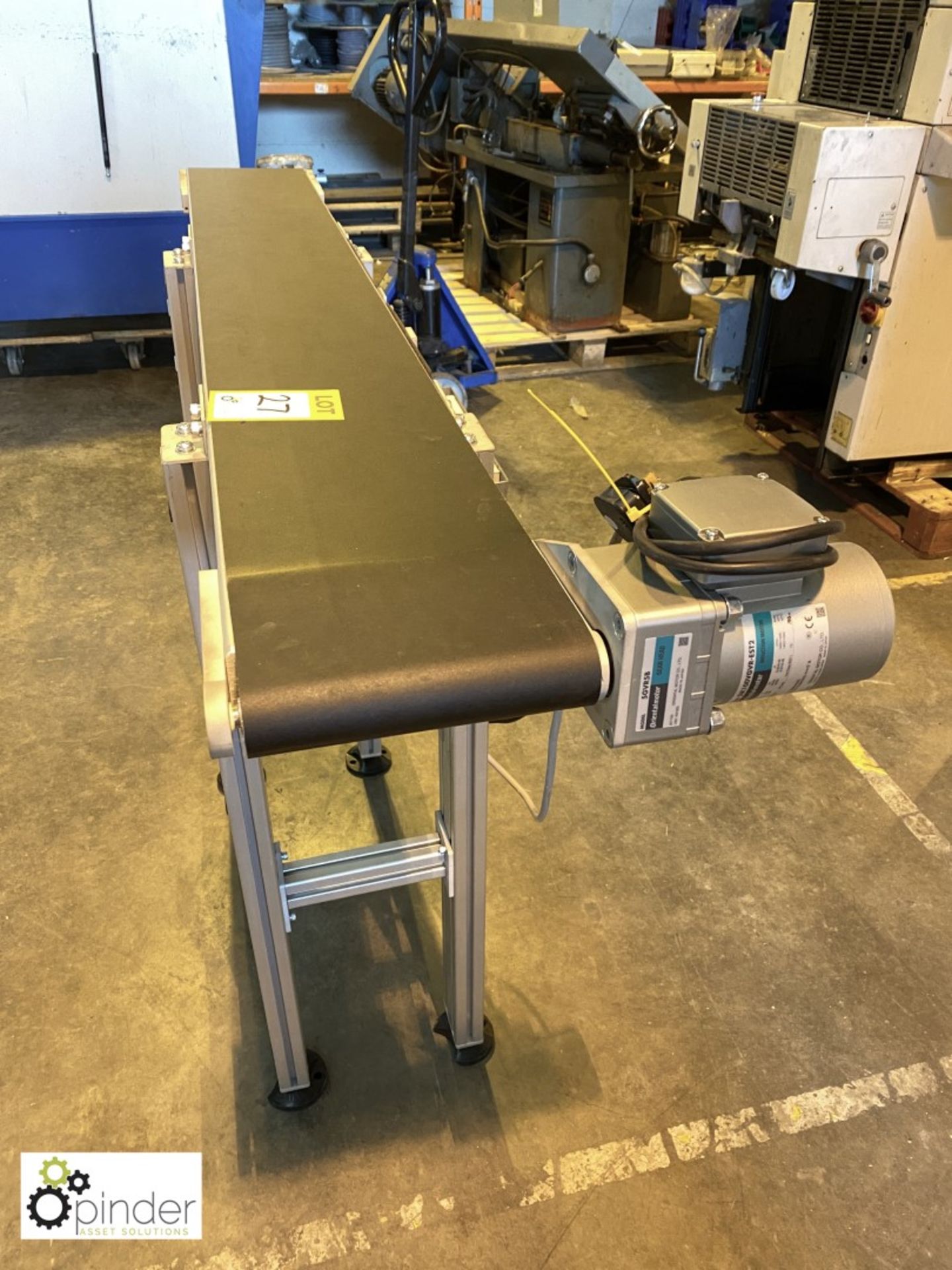 AS Conveyors Systems powered Belt Conveyor, 1500mm x 190mm, 240volts - Image 2 of 4