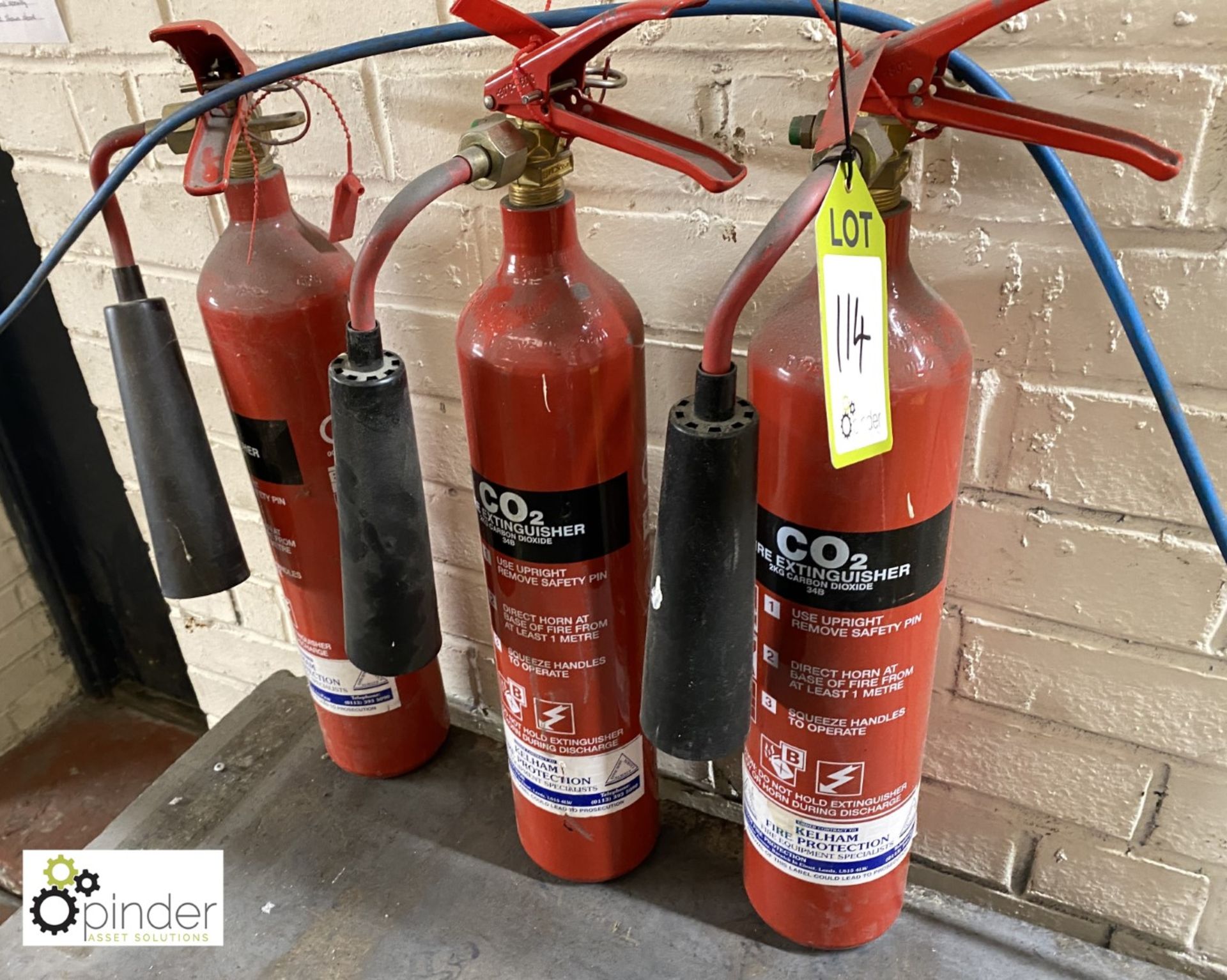 3 Co² Fire Extinguishers, 2kg