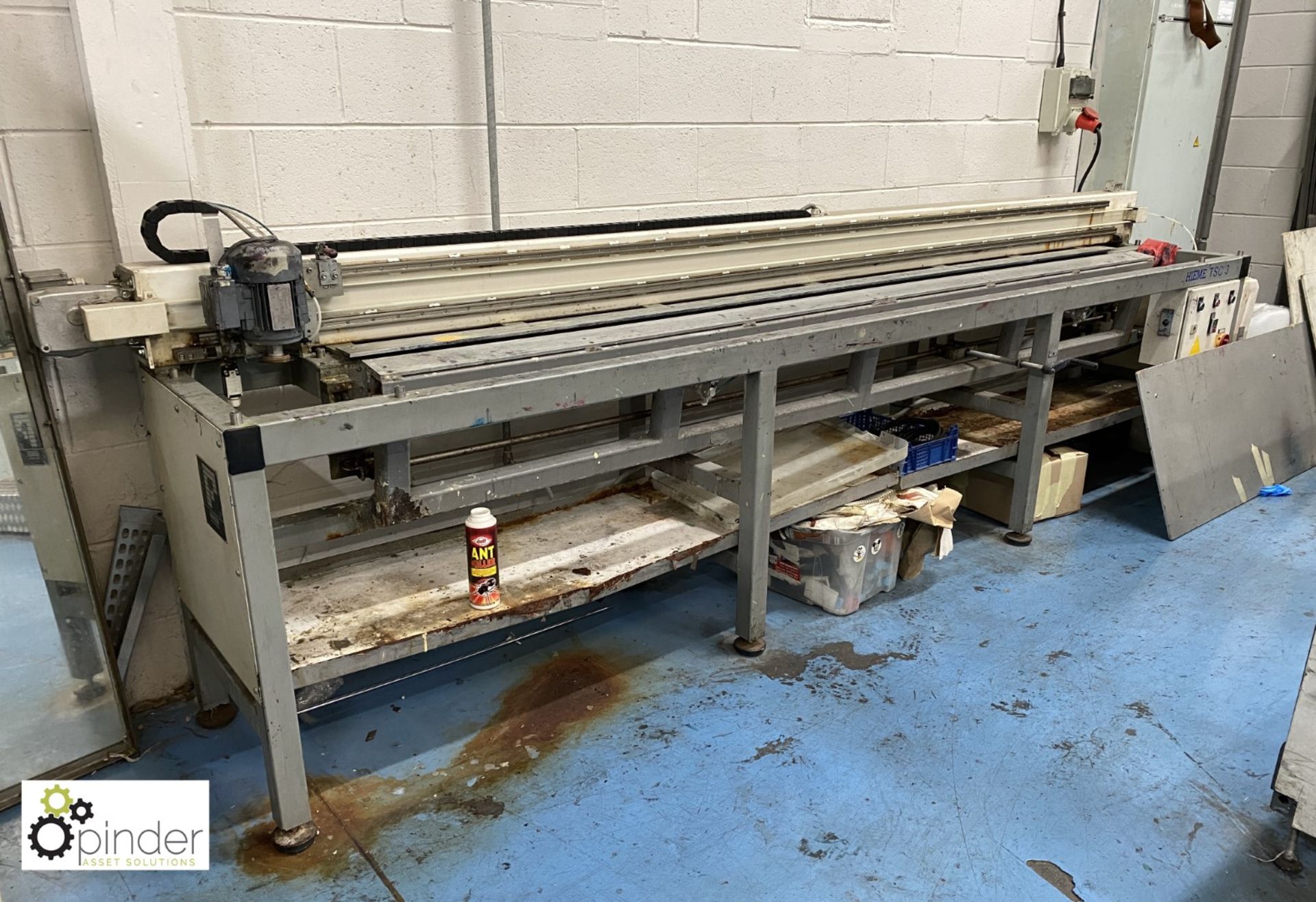 Thieme TSC310 Squeegee Cutter, 3100mm, 400volts, year 2001, serial number TSC31010904010597