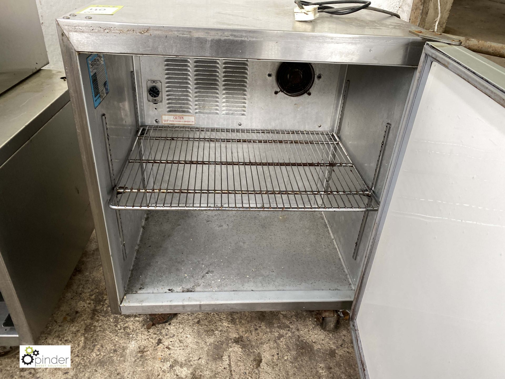 Silver King SKTTR7F stainless steel Fridge, 240volts, 690mm wide x 700mm deep (LOCATION: - Image 2 of 3