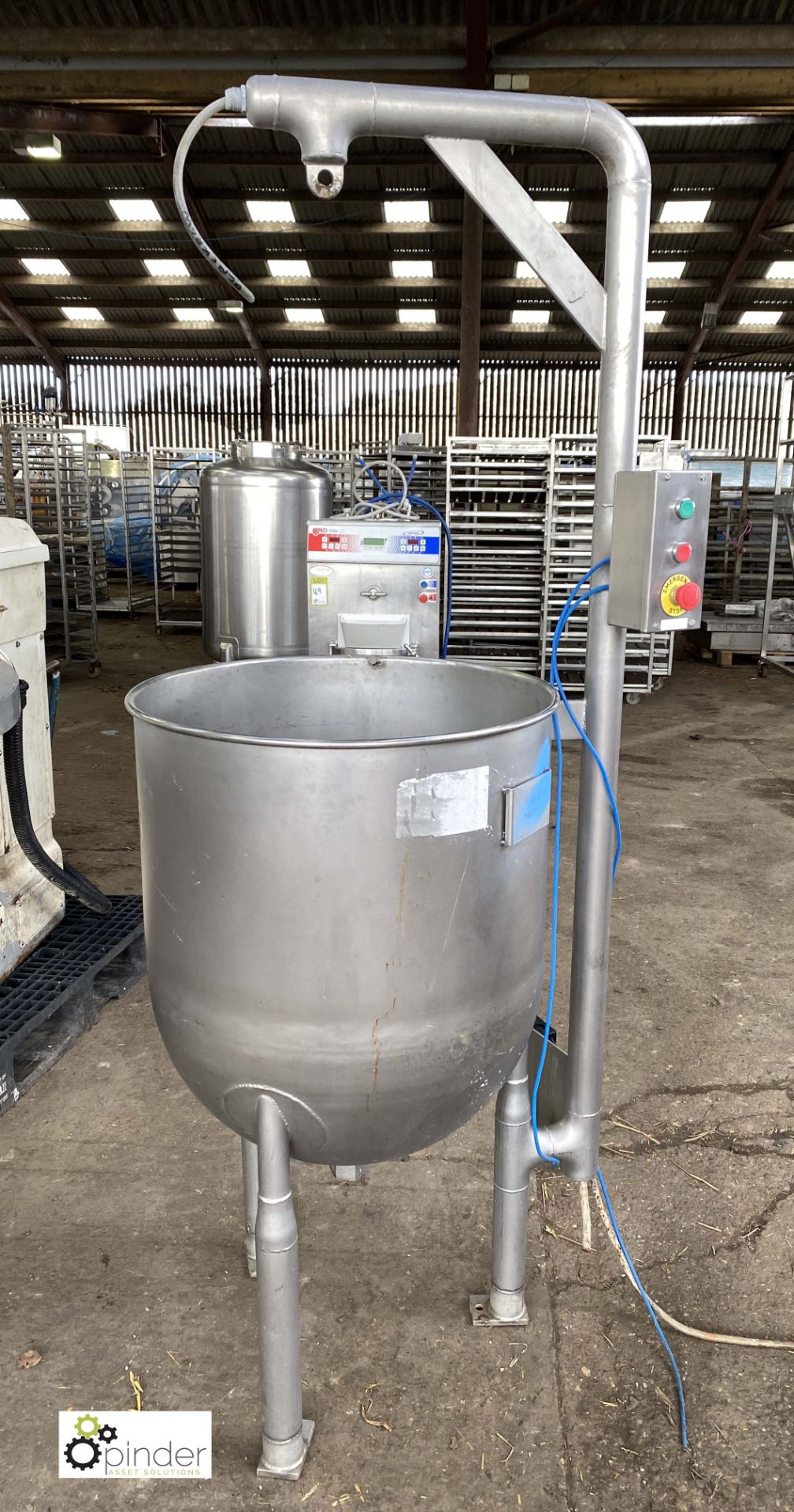 BCH stainless steel Slurry Tank, with legs and gantry (LOCATION: Croxton) / (please note this lot - Image 2 of 5