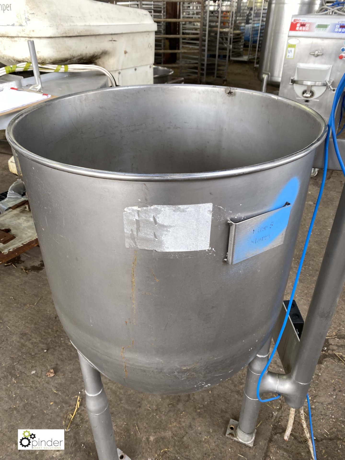 BCH stainless steel Slurry Tank, with legs and gantry (LOCATION: Croxton) / (please note this lot - Image 3 of 5