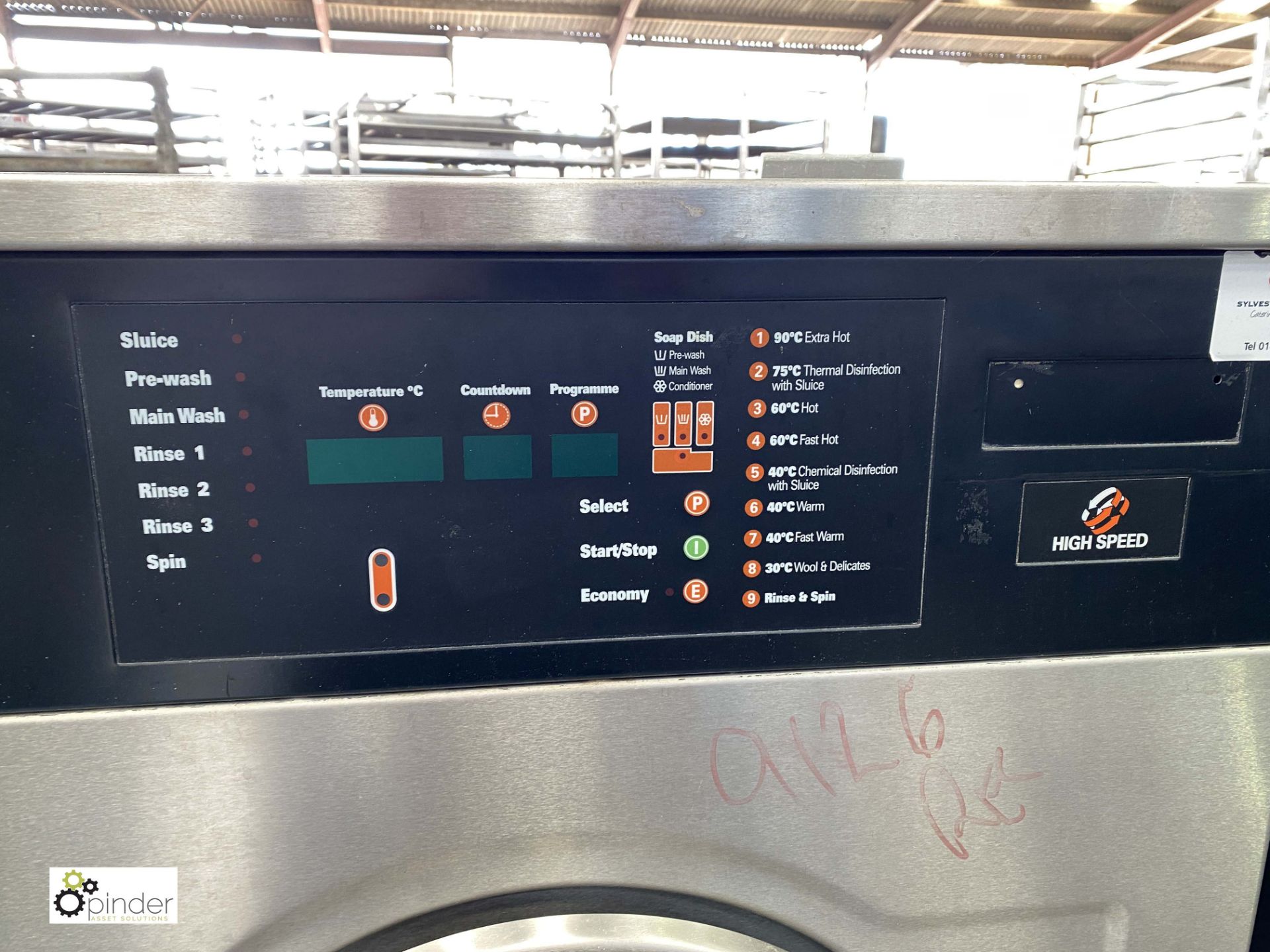 JLA HC135C Commercial Washing Machine, 400volts, 135litre capacity, dry load 13kg (LOCATION: - Image 2 of 5