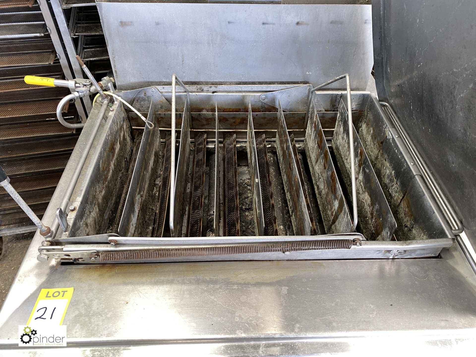 DCA Industries BFG stainless steel gas fired 8-lane Doughnut Fryer (LOCATION: Croxton) / (please - Image 2 of 4