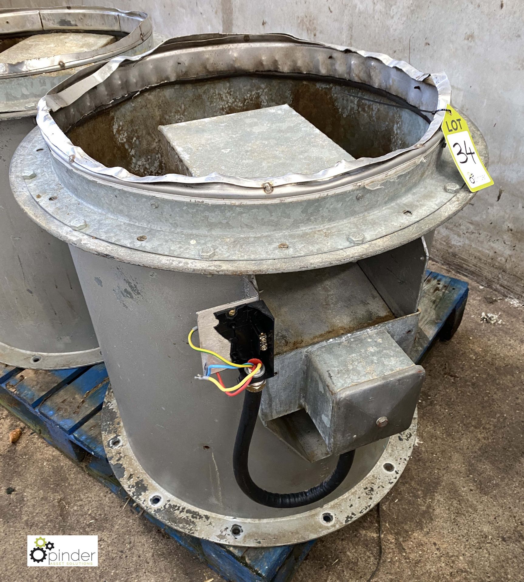 Woods Bifurcated Fan, 380/440volts, 600mm diameter (LOCATION: Croxton) / (please note this lot has a