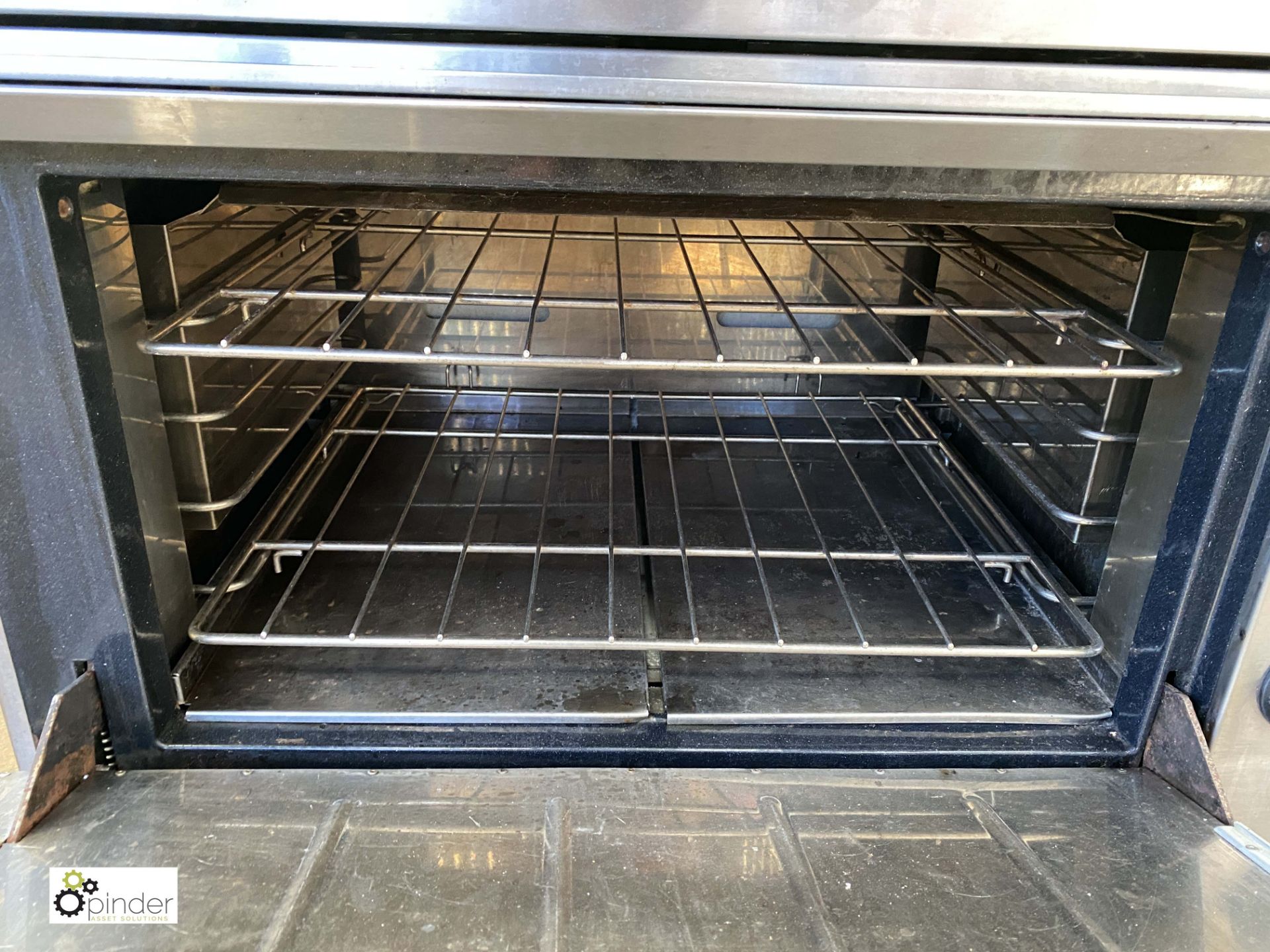 Chieftain stainless steel mobile 6-ring single door Gas Range (LOCATION: Croxton) / (please note - Image 3 of 3