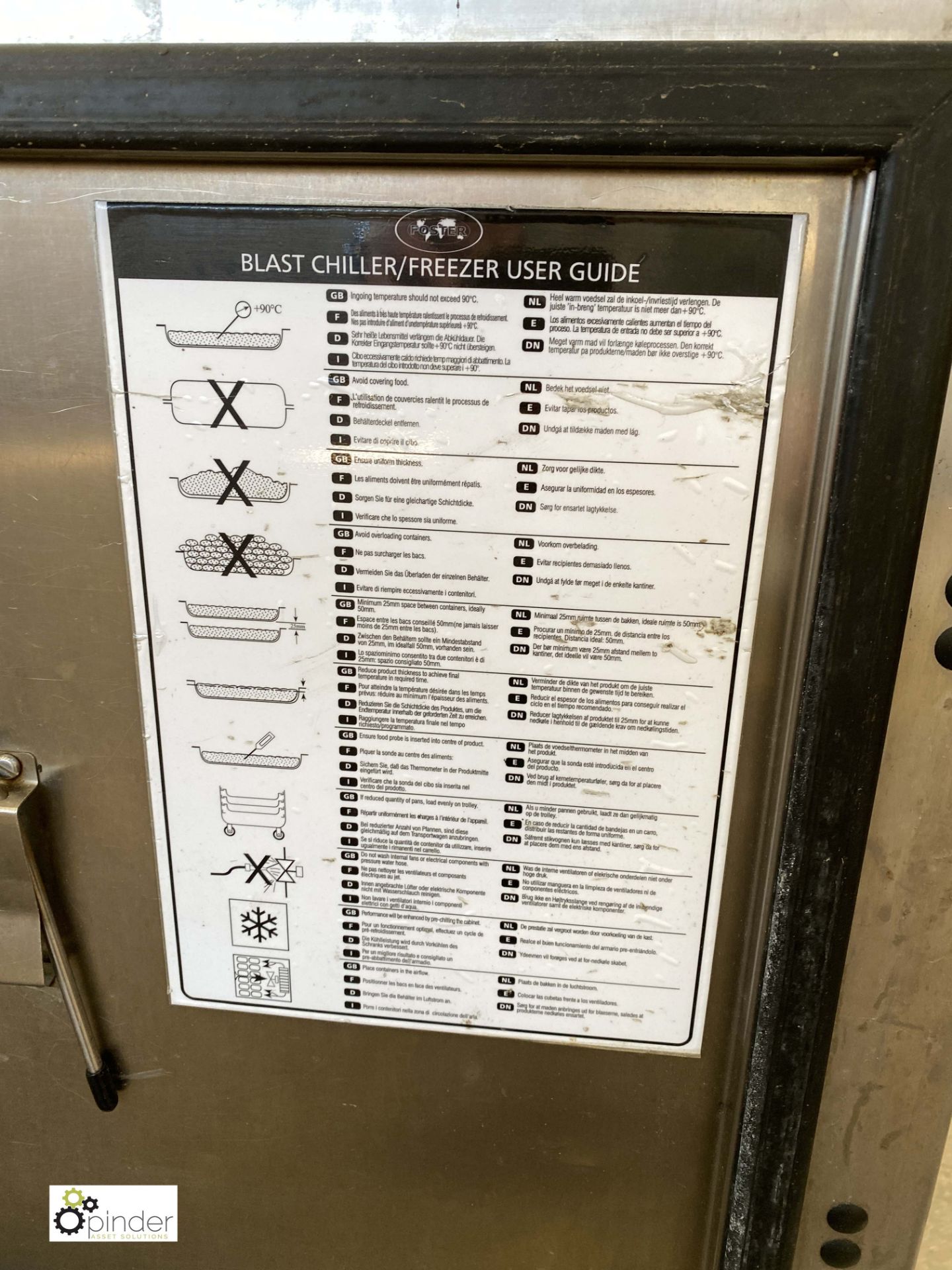 Foster Surf Navigation Blast Chiller/Freezer, 240volts (LOCATION: Croxton) / (please note this lot - Image 4 of 4