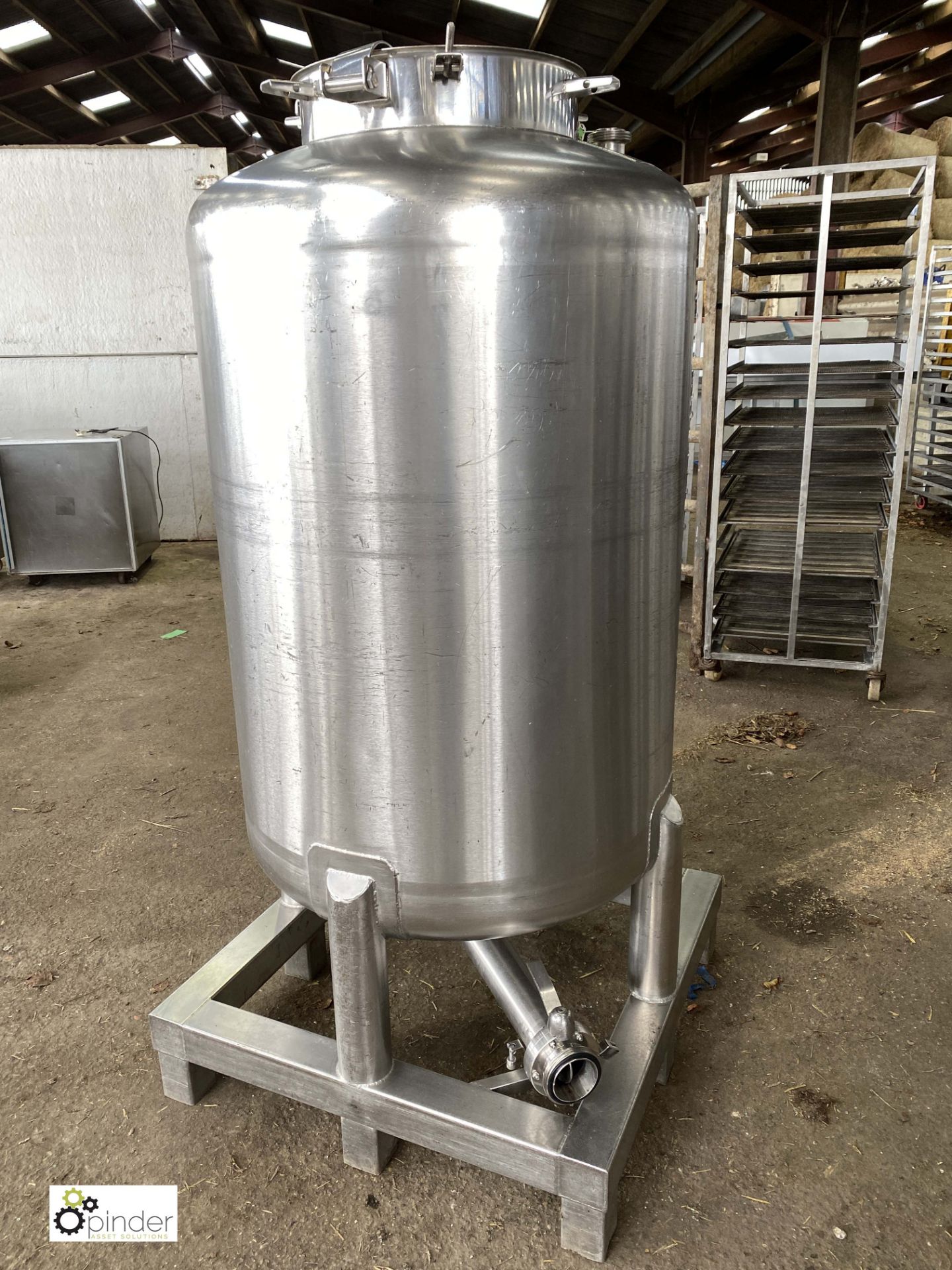 Wincanton stainless steel Tank, mounted on stainless steel frame, 138kg weight, serial number 3172-R - Image 6 of 6