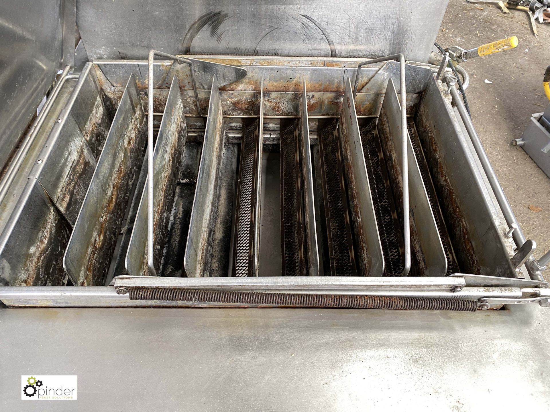 DCA Industries BFG stainless steel gas fired 8-lane Doughnut Fryer (LOCATION: Croxton) / (please - Image 2 of 5