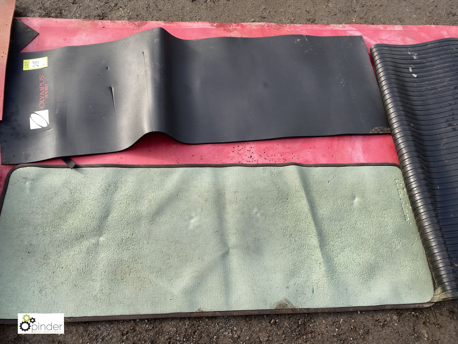 Approx 12 various rubber Training Mats, including Olympus - Image 4 of 5