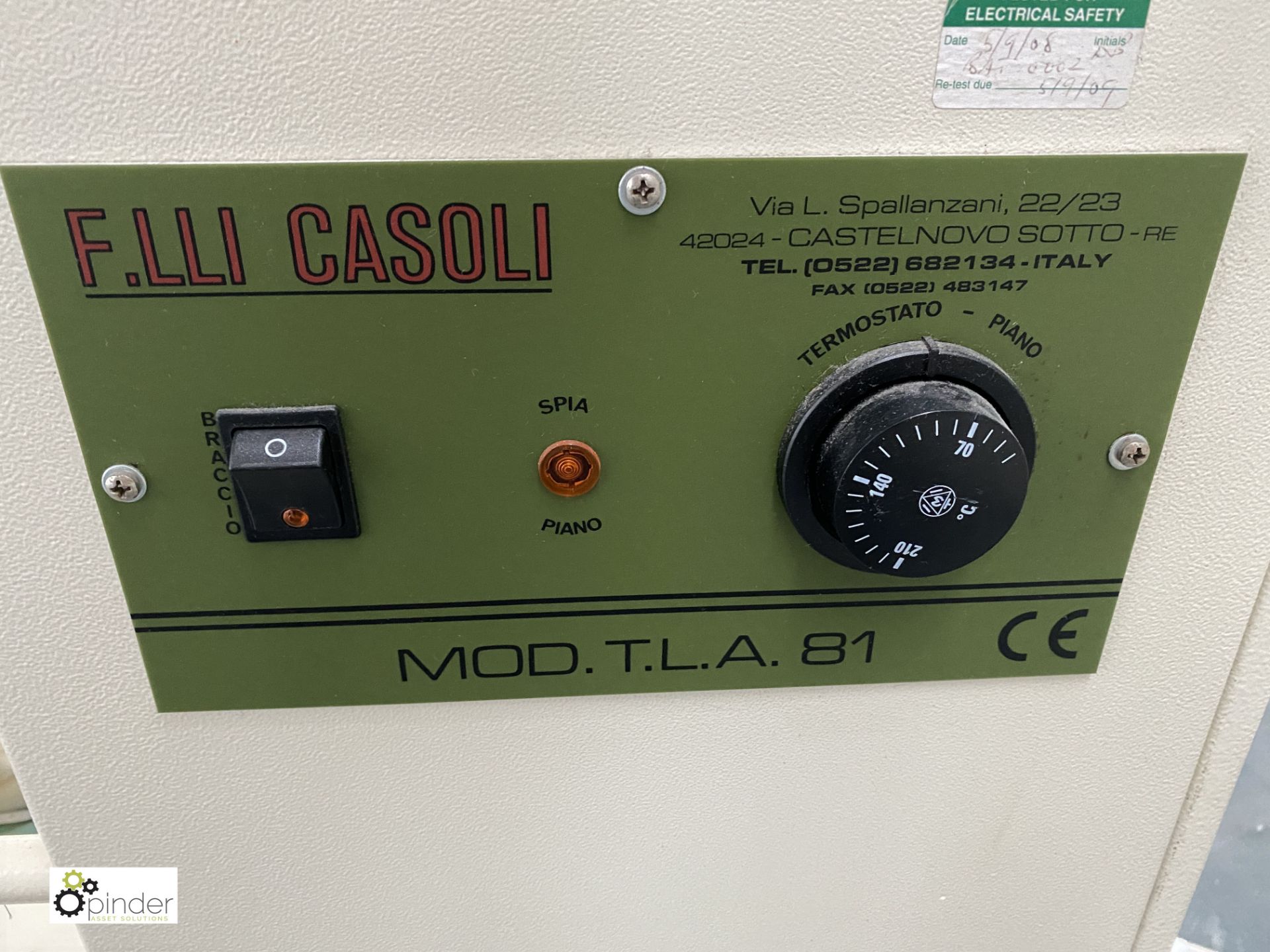 Casoli TLA81 Steam Ironing Table, serial number 25758 (location: Level 1, Joinery Workrooms) - Image 3 of 5