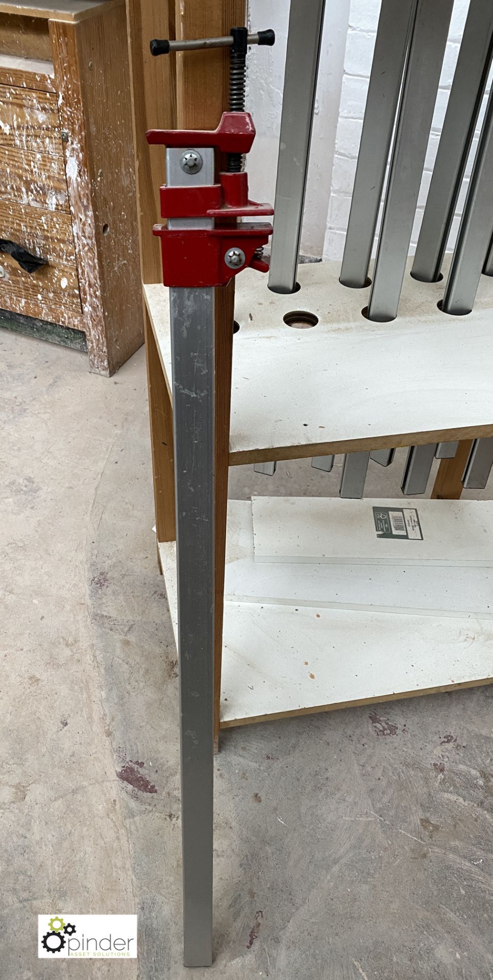 10 Quick Release Sash Clamps, 900mm, with stand (location: Level 1, Joinery Workrooms) - Image 2 of 3