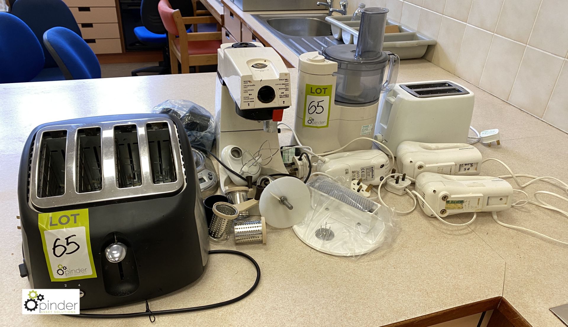 Quantity Food Mixers, Hand Blenders, Scales and 2 Toasters (location: Level 2, B276 Room)