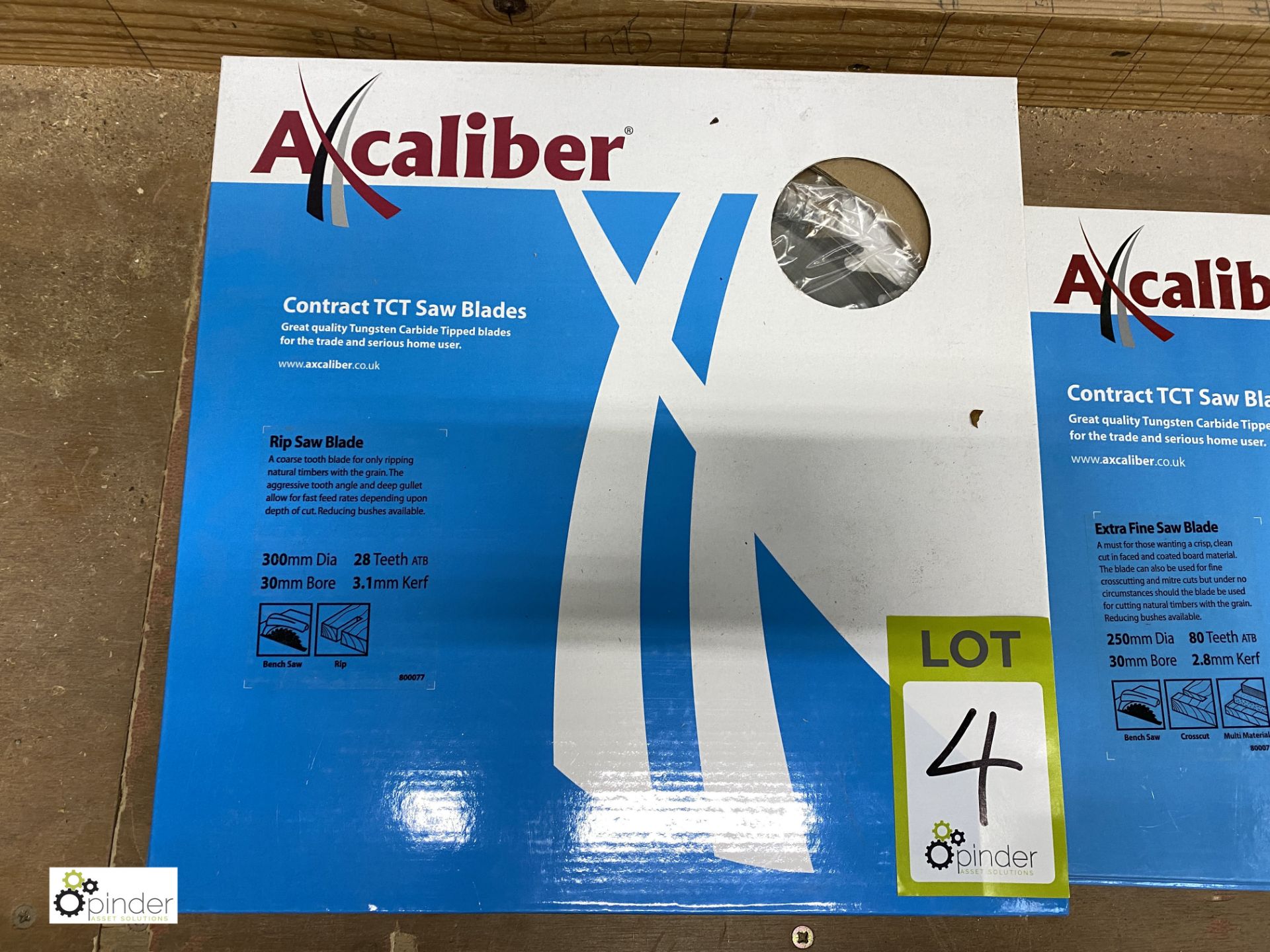 5 Axcaliber Saw Blades, 300mm, used and unused and 3 Axcaliber Saw Blades, 250mm, unused ( - Image 2 of 3