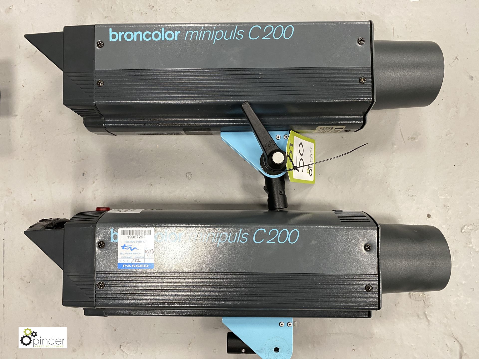 2 Broncolor Minipuls C200 Flash Lights (location: Level 1, Photography Room)