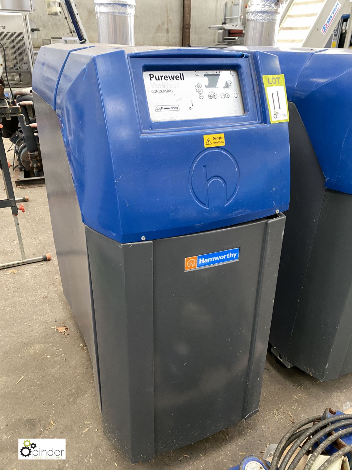 Hamworthy Purewell Vari-Heat 110 Condensing Boiler, 230volts, 110kw output (please note this lot has