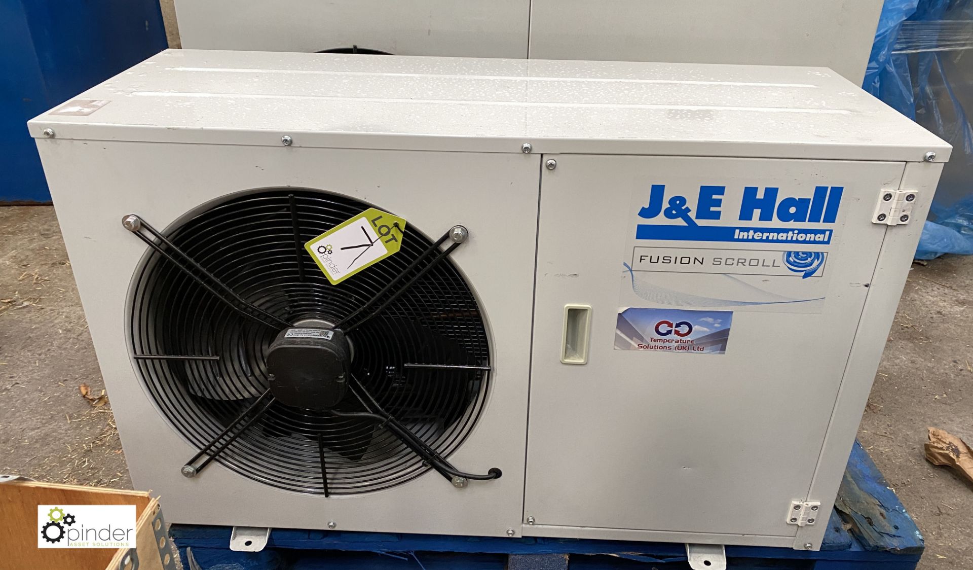 J & E Hall JEHS-0250-B2-M-3 Refrigeration Condenser Unit, 415volts, serial number 20601301-00292 (