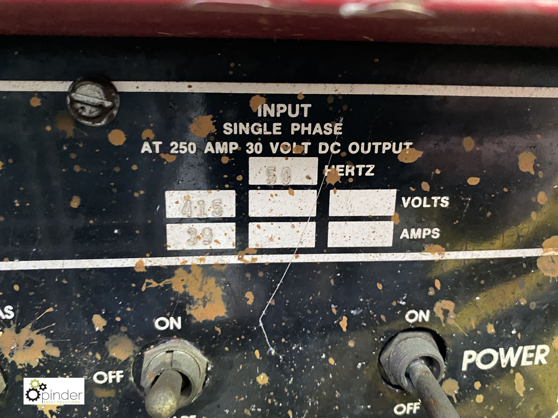 Lincoln Tig 250/250 Tig Welder, 415volts (please note this lot has a lift out fee of £5 plus vat) - Image 3 of 6