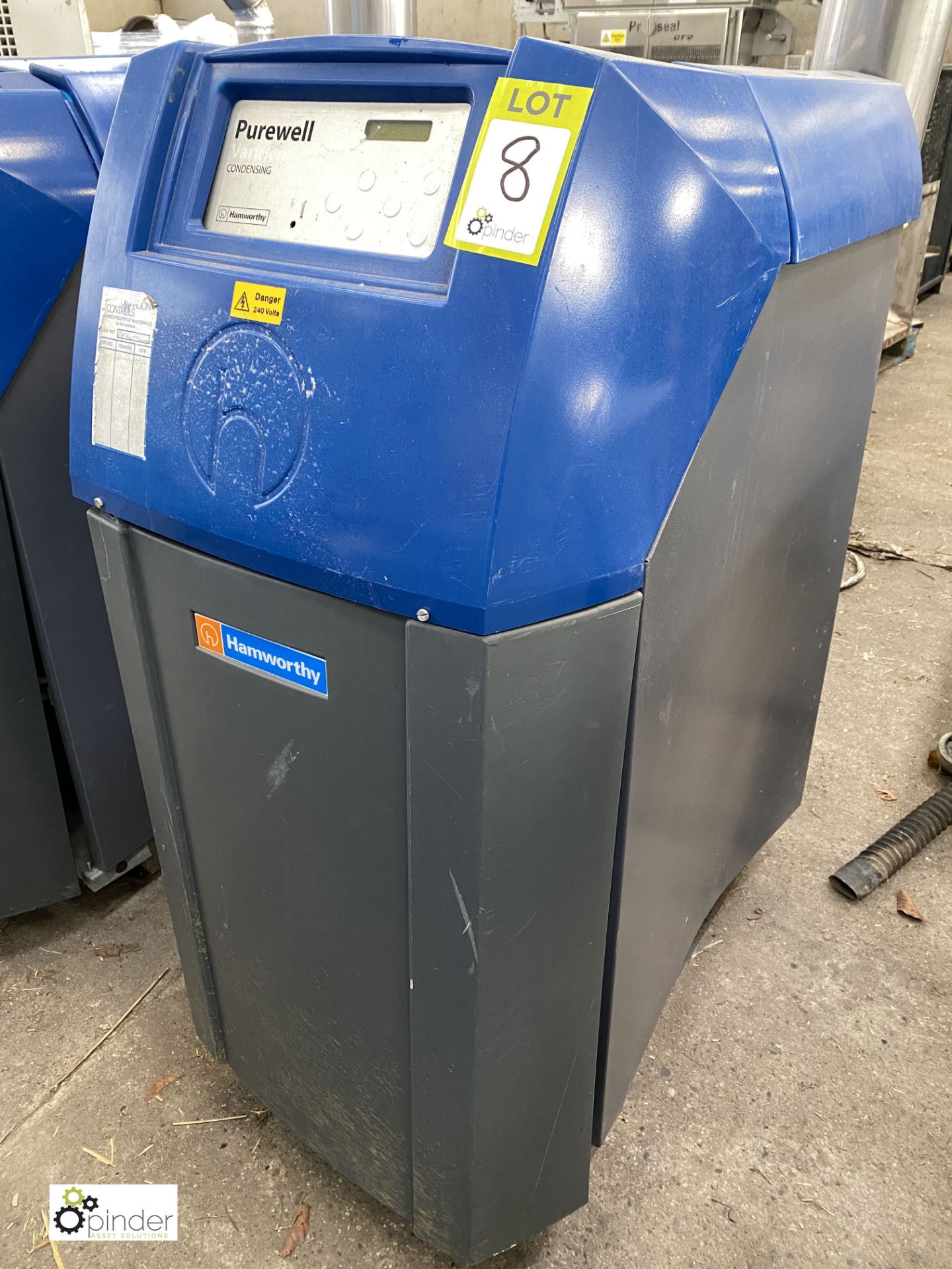 Hamworthy Purewell Vari-Heat 110 Condensing Boiler, 230volts, 110kw output (please note this lot has