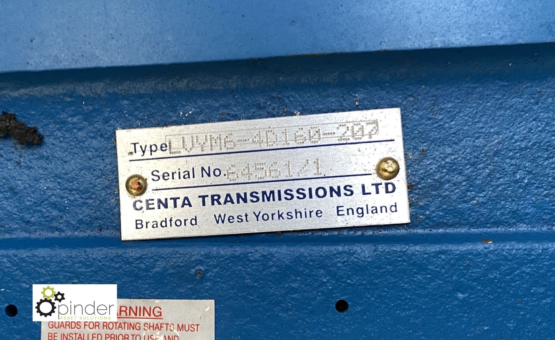 Centa Transmissions LUYM6-4D160-207 Motorised Gearbox, unused (please note this lot has a lift out - Image 2 of 4