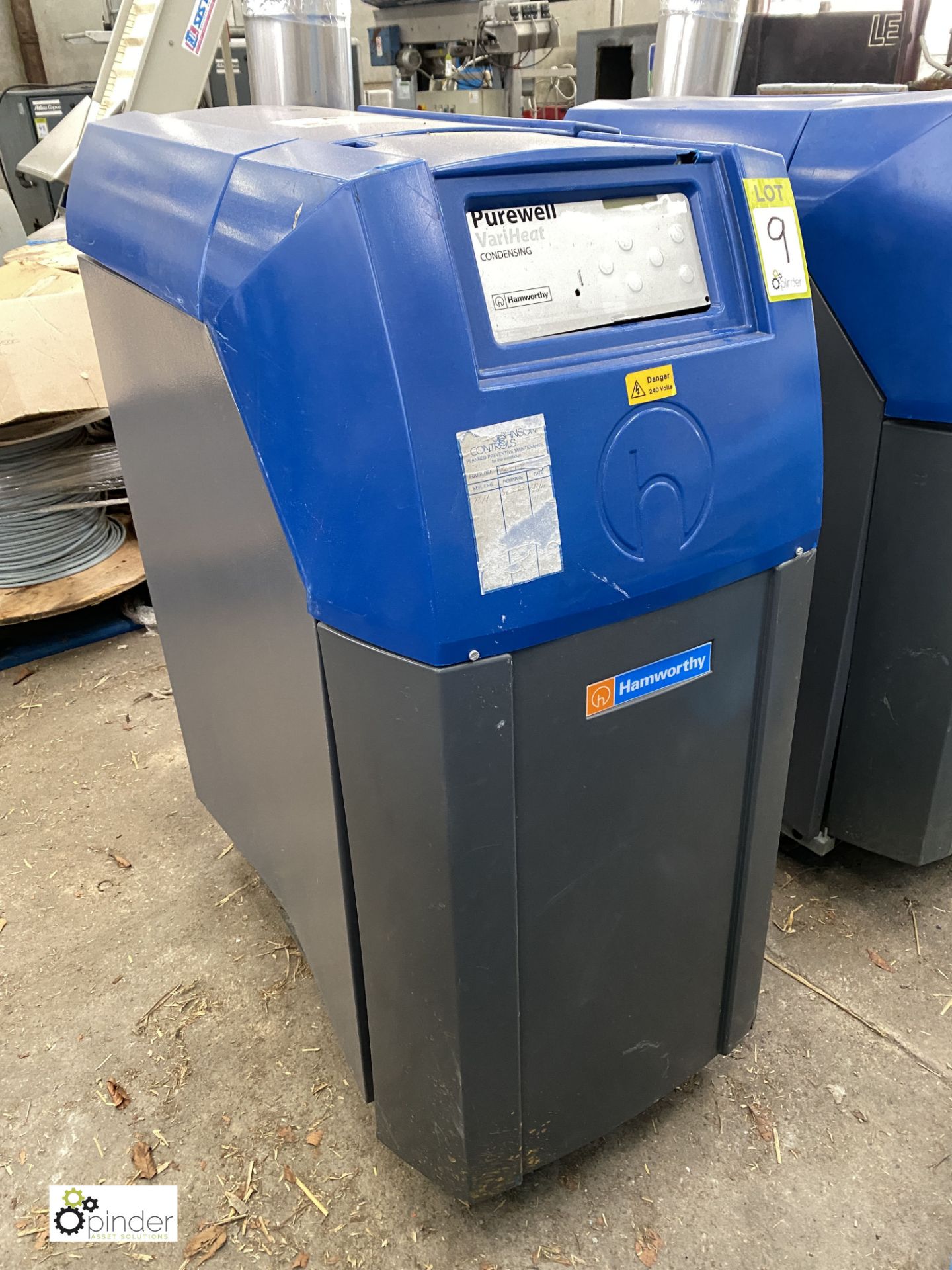 Hamworthy Purewell Vari-Heat 110 Condensing Boiler, 230volts, 110kw output (please note this lot has